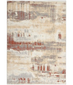 Calvin Klein Ck005 Enchanting - Ech02 Grey Rust Area Rug 5 ft. 3 in. X 7 ft. 3 in. Rectangle