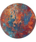 Nourison CELESTIAL Area Rug Nourison Celestial Round Area Rug CES08-Atlantic