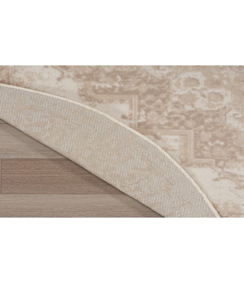 Nourison Grafix Ivory Beige GRF14 5 ft. 3 in. Round Rug