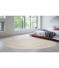 Nourison Jubilant Ivory Beige JUB06 8 ft. Round Rug