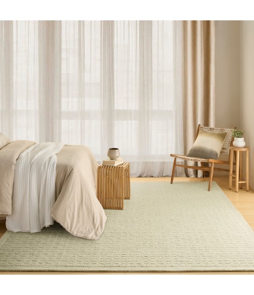 DKNY Pure Grids Light Green PGR01 8 ft. X 10 ft. Rect. Rug