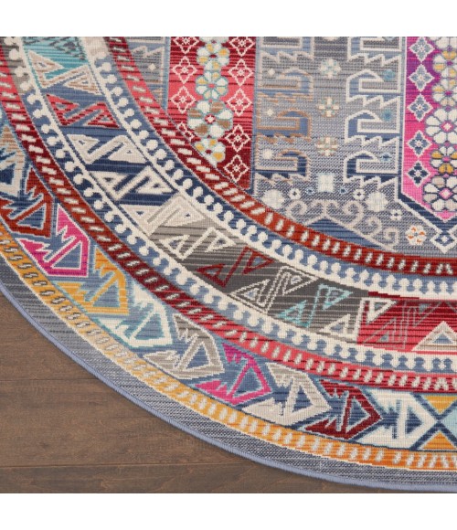Nourison VINTAGE KASHAN Area Rug Nourison Vintage Kashan Area Rug VKA06-Grey/Multi