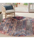 Nicole Curtis Machine Washable Series 1 Multicolor SR106 7 ft. 10 in. Round Rug