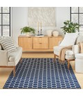 Nourison Twist Reversible Navy TWS01 6 ft. X 9 ft. Rect. Rug