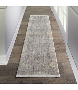 Nourison Lustrous Weave - Luw02 Grey Beige Area Rug 2 ft. 2 X 7 ft. 6 Rectangle