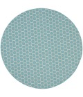 Nourison Twist Reversible Aqua TWS01 8 ft. X Round Rug