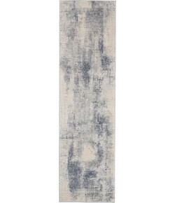 Nourison Rustic Textures - Rus02 Blue Ivory Area Rug 2 ft. 2 X 7 ft. 6 Rectangle