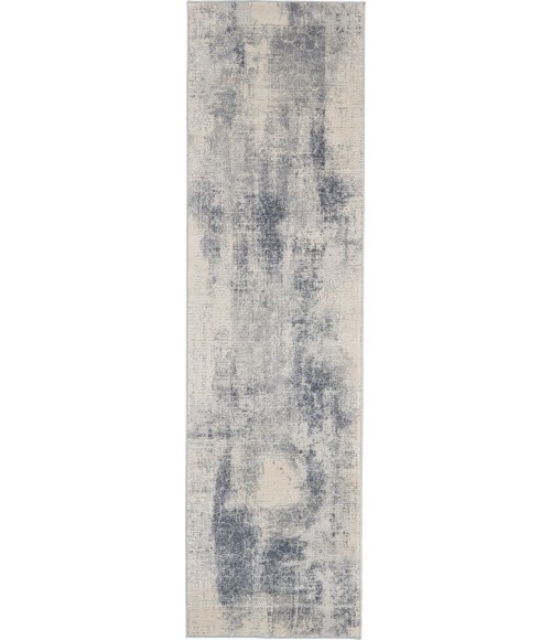 Nourison Rustic Textures Runner Area Rug RUS02-Blue/Ivory