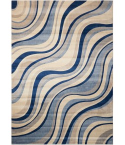 Nourison Somerset - St81 Ivory Blue Area Rug 7 ft. 9 X 10 ft. 10 Rectangle