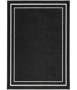 Nourison Essentials - Nre02 Black Ivory Area Rug 6 ft. X 9 ft. Rectangle