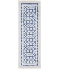 Nourison Whimsicle - Whs13 Ivory Blue Area Rug 2 ft. X 8 ft. Rectangle