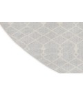 Nourison Astra Machine Washable Grey ASW10 4 ft. Round Rug