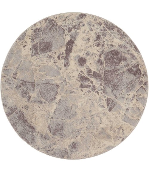 Nourison Somerset Round Area Rug ST745-Grey
