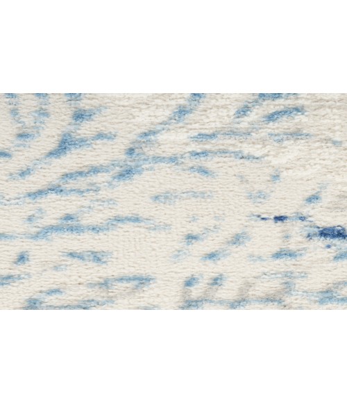 Nourison Pompeii Ivory Grey Blue Rug PMP04 9 ft. X 12 ft. Rectangle - Rugs Town Nourison Pompeii Ivory Grey Blue PMP04 9 ft. X 12 ft. Rectangle Rug