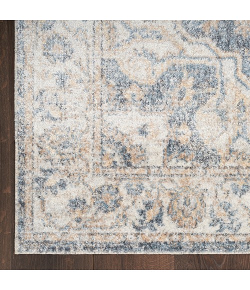 Nourison Astra Machine Washable Area Rug Nourison Astra Machine Washable Area Rug ASW12 Grey/Blue