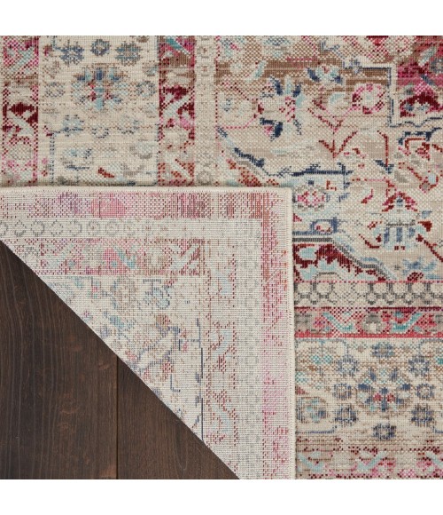 Nourison Vintage Kashan Area Rug VKA07-Red/Ivory