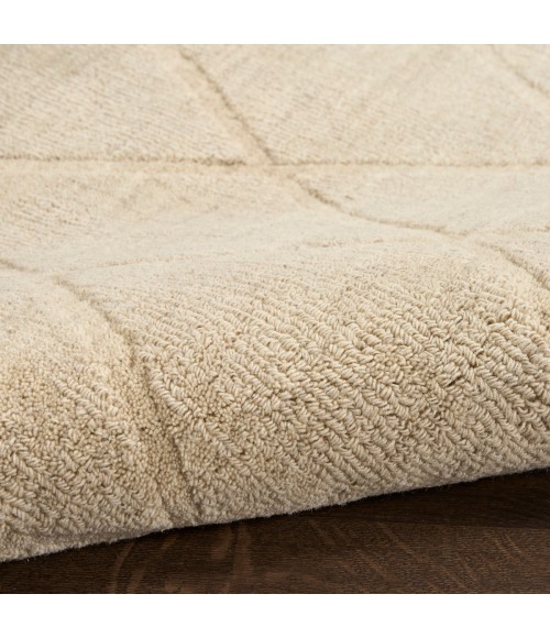 Nourison Wool Haven Beige WOH01 7 ft. 9 in. X 9 ft. 9 in. Rect. Rug