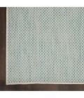 Nourison Courtyard Area Rug COU01-Ivory Aqua