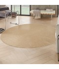 Nourison Tulum Taupe Ivory TLM04 8 ft. X Round Rug