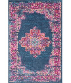 Nourison Passion - Psn03 Blue Area Rug 3 ft. 9 X 5 ft. 9 Rectangle