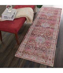 Nourison Vintage Kashan - Vka01 Red Area Rug 2 ft. 4 X 8 ft. Rectangle