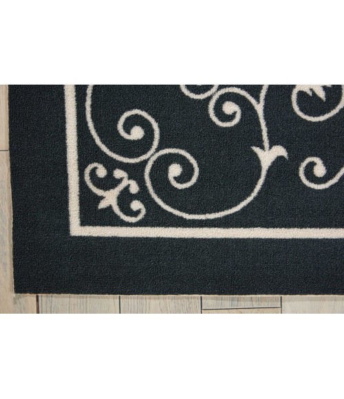 Nourison Home & Garden Area Rug RS019 Black 10' x 13'