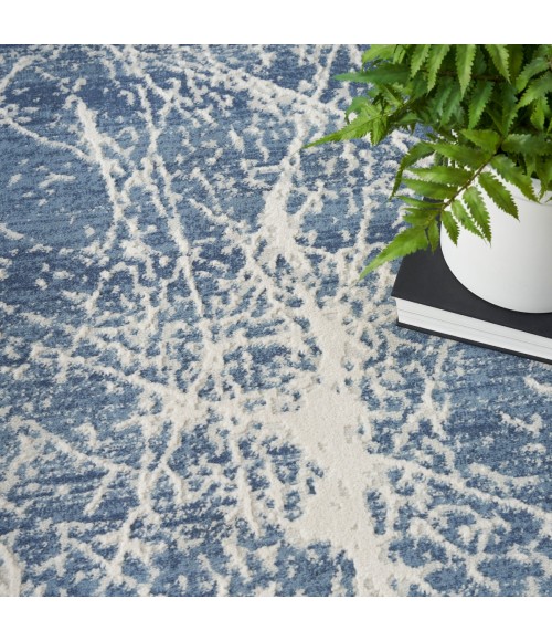 Nourison Splendid Navy Ivory SLD02 5 ft. 3 in. X 7 ft. 3 in. Rect. Rug