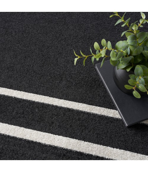 Nourison Nourison Essentials Area Rug Nourison Nourison Essentials Area Rug NRE02 Black Ivory