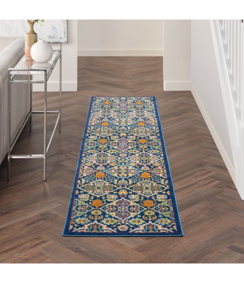 Nourison Allur Area Rug ALR03-Navy Multicolor