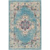 Nourison Home Passion PSN03 Light Blue 1 ft. 10 in. X 2 ft. 10 in. Area Rug