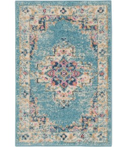 Nourison Passion - Psn03 Light Blue Area Rug 1 ft. 10 X 2 ft. 10 Rectangle