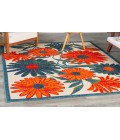 Nourison Aloha Ivory Multicolor ALH33 6 ft. X 9 ft. Rectangle Rug