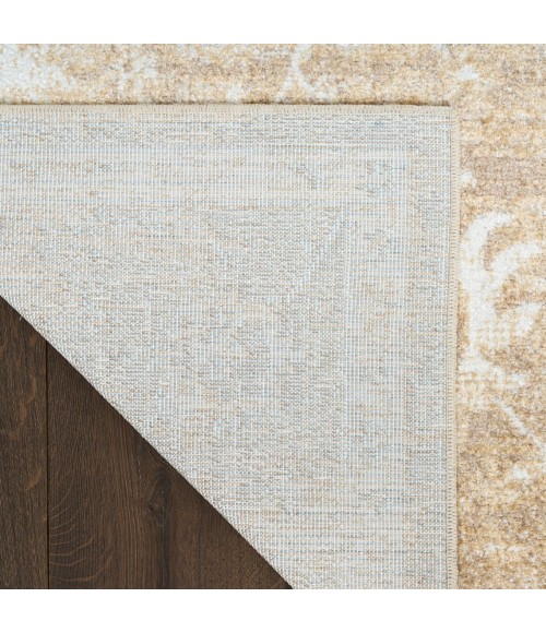 Nourison Astra Machine Washable Ivory Gold ASW19 6 ft. 7 in. X 9 ft. Rect. Rug