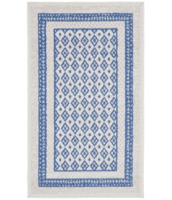 Nourison Whimsicle - Whs13 Ivory Blue Area Rug 3 ft. X 5 ft. Rectangle