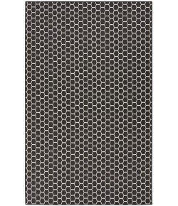 Nourison Reversible Indoor Outdoor Black RVB01 8 ft. X 10 ft. Rectangle Rug