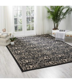 Nourison Caribbean - Crb12 Charcoal Area Rug 9 ft. 3 X 12 ft. 9 Rectangle
