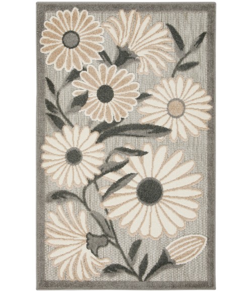 Nourison Aloha Beige ALH33 2 ft. 8 in. X 4 ft. Rectangle Rug