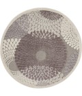 Nourison GRAPHIC ILLUSIONS Area Rug Nourison Graphic Illusions Round Area Rug GIL04-Grey