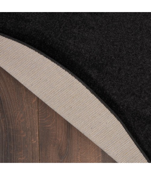 Nourison Essentials Black Area Rug NRE01-Black