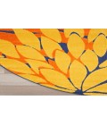 Nourison Aloha Navy Multicolor ALH05 7 ft. 10 in. Round Rug