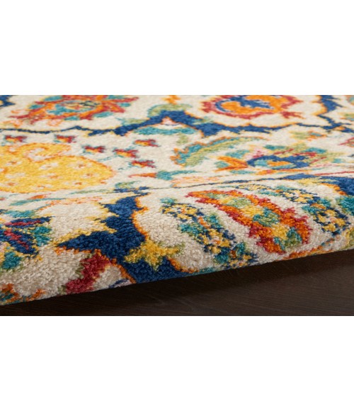Nourison Allur Ivory Multicolor ALR03 2 ft. 3 in. X 12 ft. Rectangle Rug