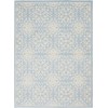 Nourison Jubilant - Jub06 Ivory Light Blue Area Rug 4 ft. X 6 ft. Rectangle