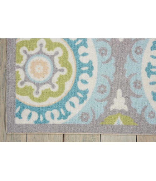 Nourison SUN N' SHADE Area Rug Waverly Sun N' Shade Square Area Rug SND16-Jade