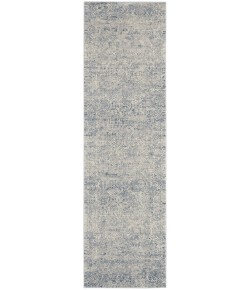 Nourison Grand Expressions - Ki58 Ivory Blue Area Rug 2 ft. 2 in. X 7 ft. 6 in. Runner