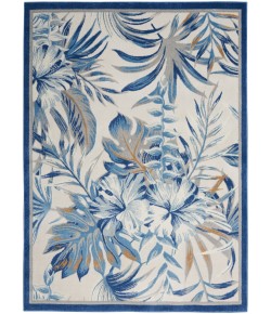 Nourison Seaside - Sds02 Ivory Blue Area Rug 5 ft. 3 in. X 7 ft. 3 in. Rectangle