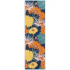 Nourison Allur - Alr06 Navy Multicolor Area Rug 2 ft. 3 X 7 ft. 6 Rectangle