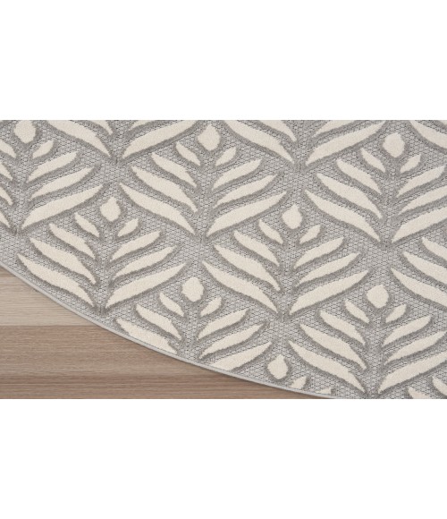 Nourison Aloha Grey ALH35 7’10” Round Rug
