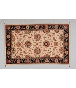 Nourison Home Living Treasures LI04 Ivory/Black 3 ft. 6 in. X 5 ft. 6 in. Area Rug