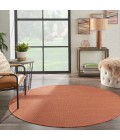 Nourison Positano Round Area Rug POS01-Terracotta