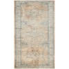 Nourison Astra Machine Washable Beige Blue ASW12 2 ft. 2 in. X 10 ft. Rectangle Rug